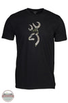 Browning Camo Buckmark Shirt in Black front view