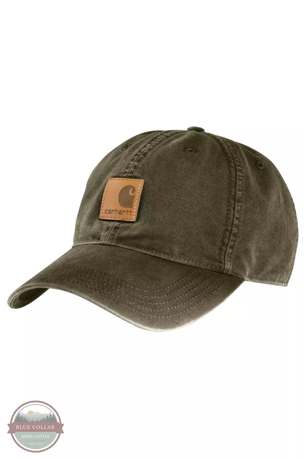 Carhartt 100289 Canvas Cap Army Green Front View
