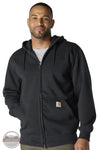 Carhartt 100614 Rain Defender Loose Fit Heavyweight Full-Zip Sweatshirt in Black