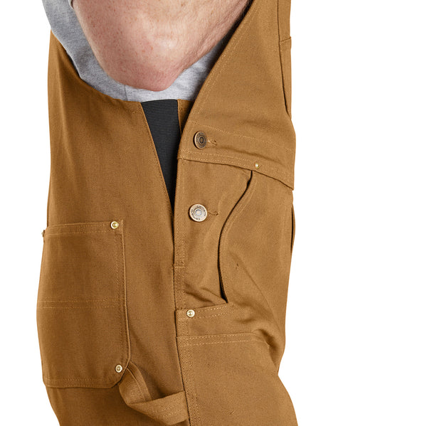 Carhartt 102776-211&nbsp;Relaxed Fit Duck Bib Overall in Carhartt Brown side view