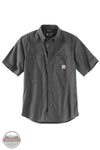 Carhartt 103555 Rugged Flex Midweight Relaxed Fit Short Sleeve Shirt in gray, front