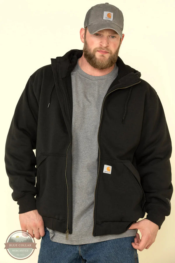 Carhartt thermal lined zip up hoodie sales