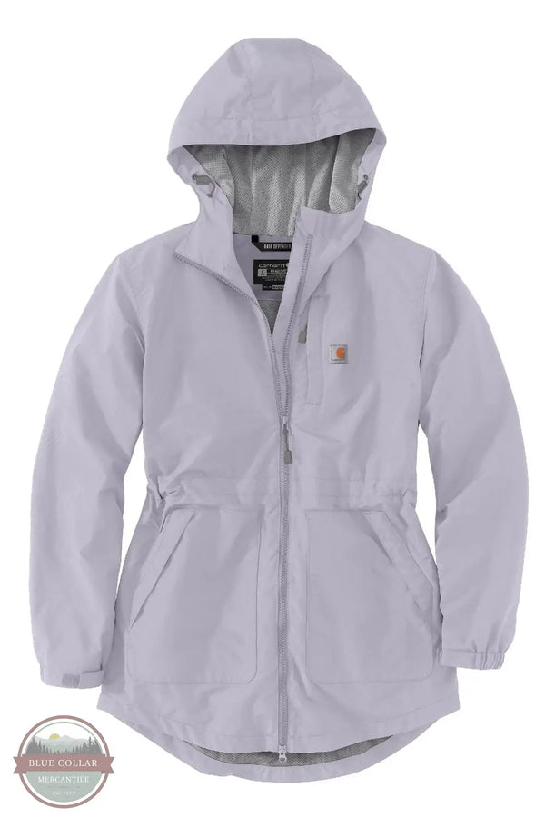 Carhartt 104221 Rain Defender Relaxed Fit Lightweight Jacket in Light Purple, front view