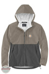 Carhartt 105751 Storm Defender Relaxed Fit Lightweight Packable Jacket in tan/gray, front view