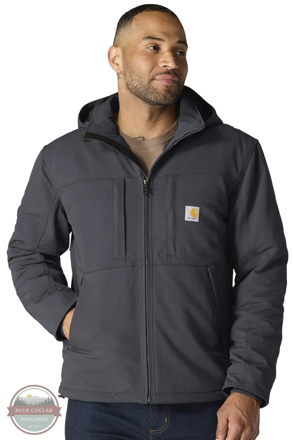 Carhartt 106006 Men's Super Dux Full Swing Insulated Teck Jacket - 3 Warmest Rating 029 Shadow Grey front model view