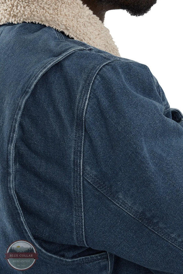Carhartt 106323 H87 Relaxed Fit Denim Sherpa-Lined Jacket - 2 Warmer Rating should flex view