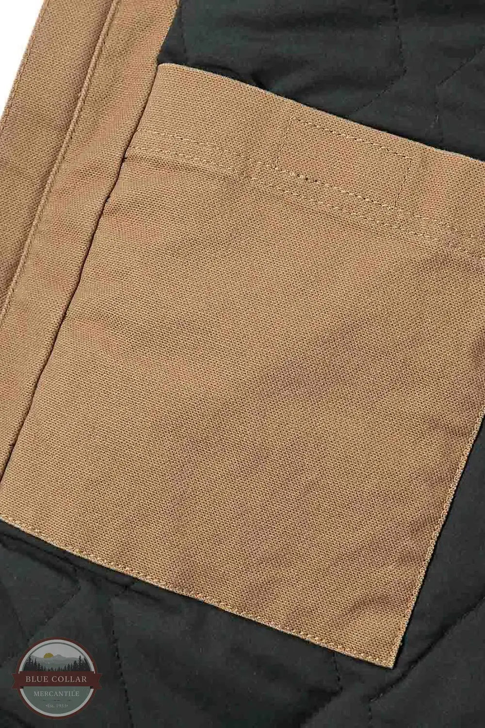 Carhartt 106433 Rugged Flex Relaxed Fit Duck Vest in Brown B84, inside velcro pocket