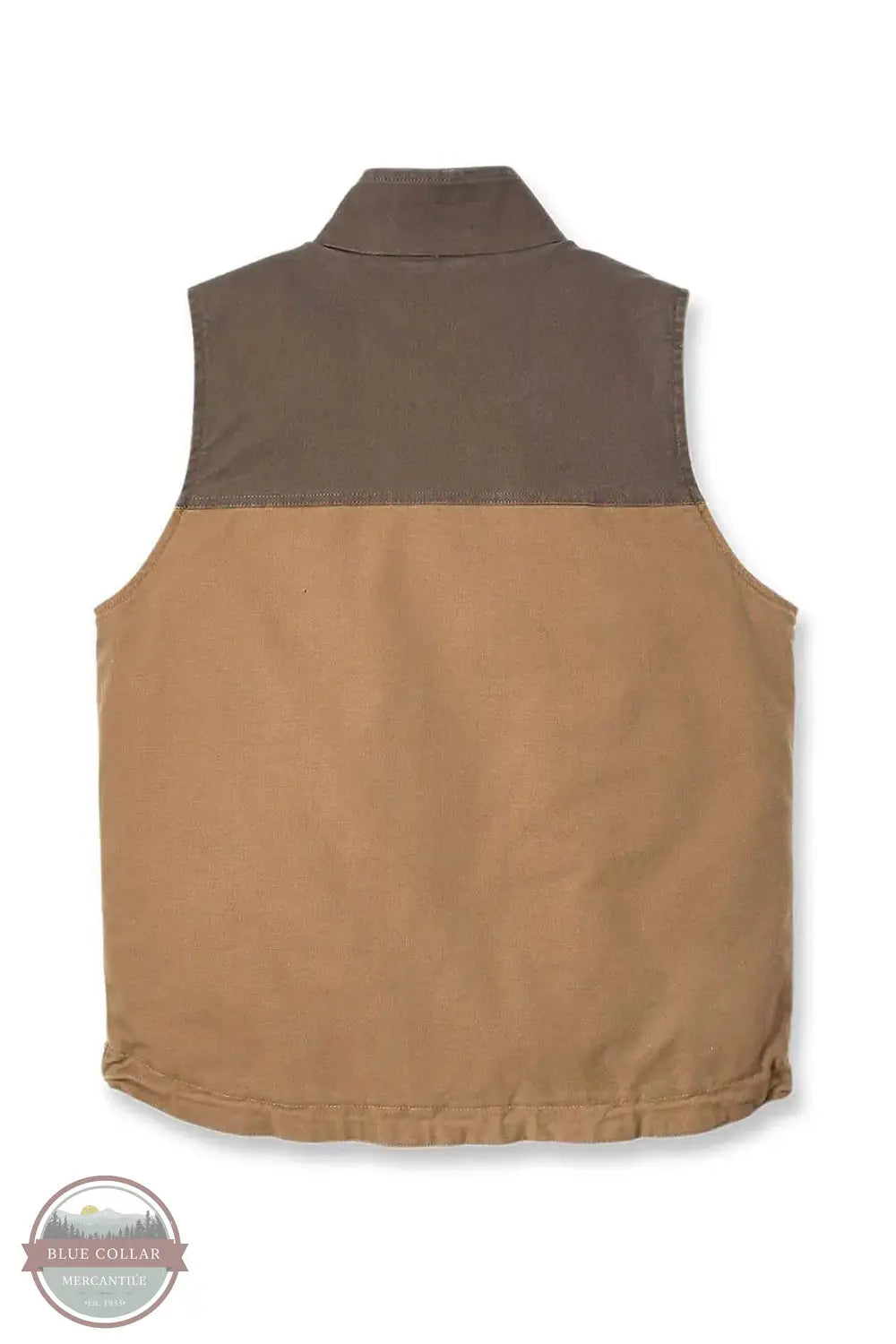Carhartt 106433 Rugged Flex Relaxed Fit Duck Vest in Brown B84, rear