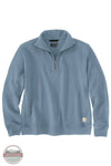 Carhartt 106451 TENCEL™ Fiber Series Relaxed Fit Half-Zip Sweatshirt in light blue, front