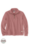 Carhartt 106451 TENCEL™ Fiber Series Relaxed Fit Half-Zip Sweatshirt in pink, front