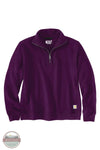 Carhartt 106451 TENCEL™ Fiber Series Relaxed Fit Half-Zip Sweatshirt in purple, front