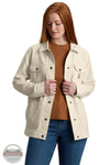 Carhartt 106812 Rugged Flex Loose Fit Canvas Shore Coat in cream, front