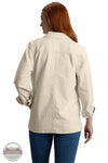 Carhartt 106812 Rugged Flex Loose Fit Canvas Shore Coat in cream, rear