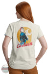 Carhartt 106903-W03 Rosie the Riveter Short Sleeve T-Shirt in Cream back model view with image