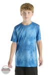 Carhartt CA6697 Force Sun Defender Cloud Camo Short Sleeve T-Shirt in Blue, front