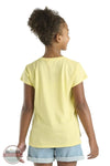 Carhartt CA7120-Y39 Floral Logo Short Sleeve T-Shirt in Yellow, rear