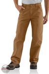 Carhartt B11-BRN Washed Duck Work Pants front view