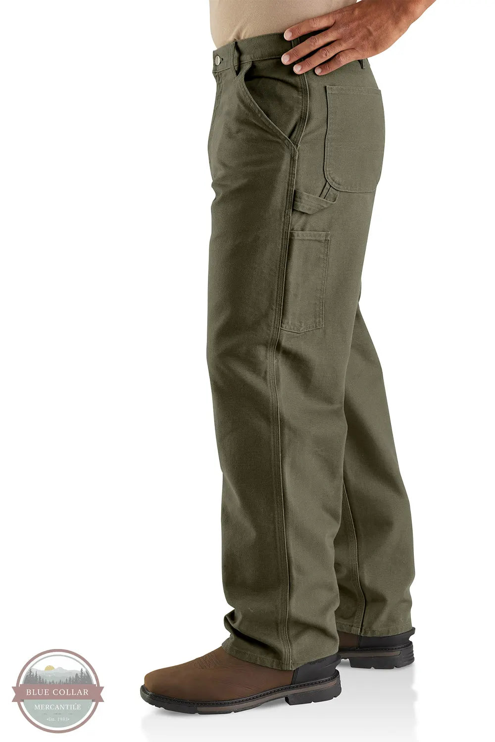 Carhartt B11-MOS Washed Duck Work Pants side view