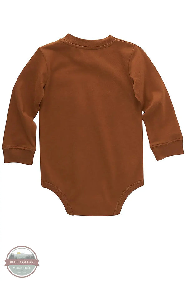 Carhartt CA5002 Long Sleeve Pocket Onesie D15 Carhartt Brown back view