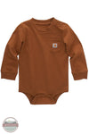 Carhartt CA5002 Long Sleeve Pocket Onesie D15 Carhartt Brown Front view