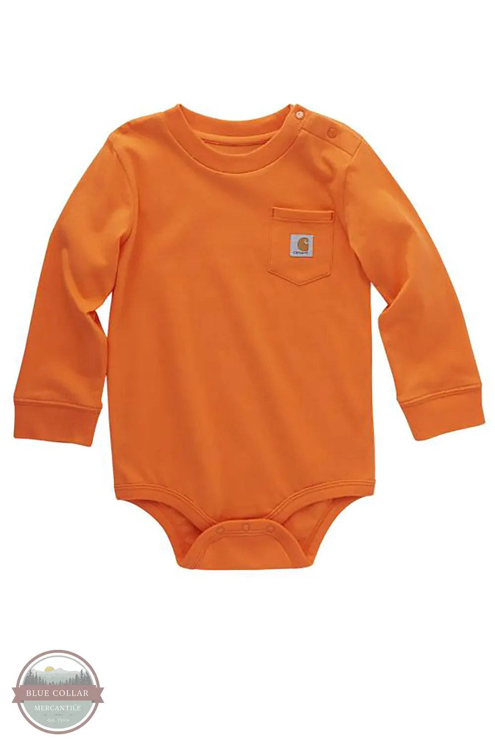 Carhartt CA5002 Long Sleeve Pocket Onesie #165 Orange front view
