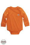 Carhartt CA5002 Long Sleeve Pocket Onesie #165 Orange front view