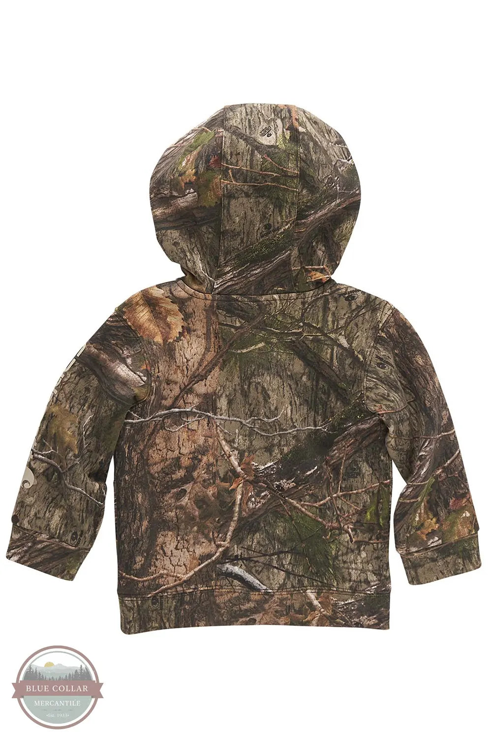 Carhartt CA6433 CR27 Kid's Long Sleeve Half Zip Camo Sweatshirt back view