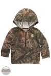 Carhartt CA6433 CR27 Kid's Long Sleeve Half Zip Camo Sweatshirt front view