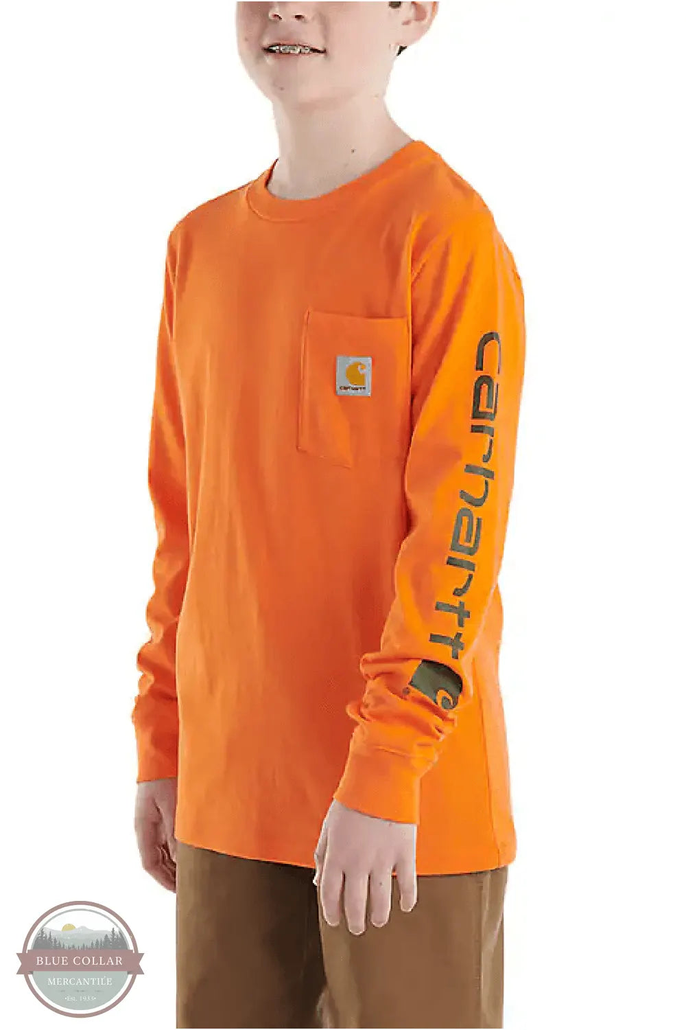 CA6458 Long Sleeve Graphic Pocket Shirt