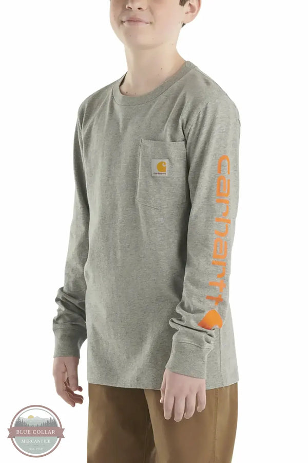 CA6458 Long Sleeve Graphic Pocket Shirt