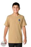 Carhartt CA6791-CT06 Boys Short Sleeve Fish T-Shirt in Khaki front view chest print logo
