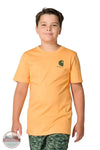 Carhartt CA6800-E166 Boys Sleeveless Outdoors Buck T-Shirt in Orange front view
