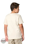 Carhartt CA6805-CA35 Boys Short Sleeve Muddy Jeep Graphic T-Shirt in Cream back view