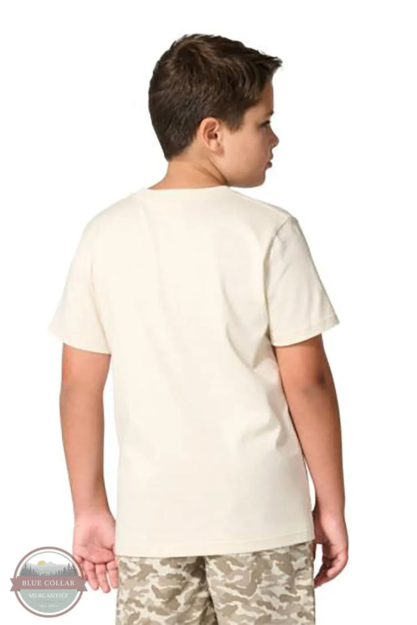 Carhartt CA6805-CA35 Boys Short Sleeve Muddy Jeep Graphic T-Shirt in Cream back view