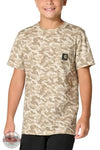 Carhartt CA6806 Boys Short Sleeve Pocket Camo T-Shirt in CR37 Brown Camo Front view