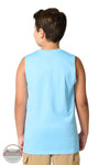 Carhartt CA6817-HS3 Boys Sleeveless Muddy ATV Graphic T-Shirt in Blue back view