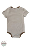 Carhartt CA6824-CT57 Boys Short Sleeve Farm Bodysuit in Brown back view