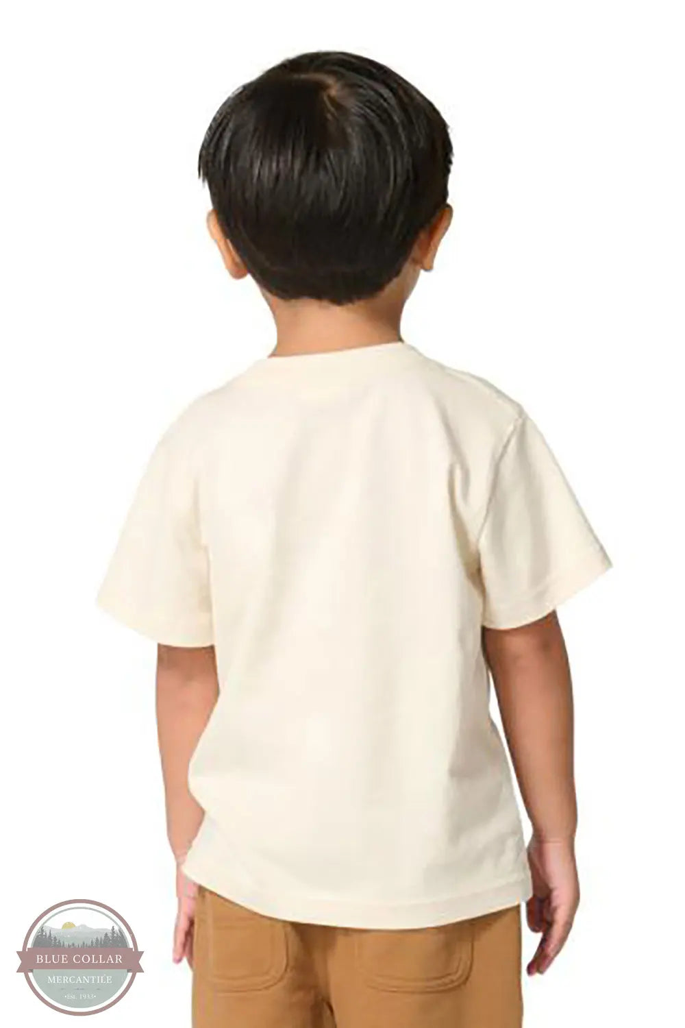 Carhartt CA6846-CA35 Boys Short Sleeve Character Graphic T-Shirt in Cream back view