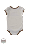 Carhartt CA7189-CA35 Girls Short Sleeve Puppies Bodysuit in Cream back view