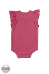 Carhartt CA7194-P391 Girls Short Ruffle Sleeve Horse Bodysuit in Pink back view