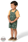 Carhartt CG8115-CR36 Short Sleeve Bodysuit and Canvas Camo Shortall Set front view