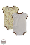 Carhartt CG9962-CA35 Girls Short Sleeve Bee Print Bodysuit 2-Piece Set back view