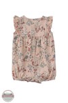 Carhartt CM9770-E801 Girls Sleeveless Floral Print Romper in Pink back view