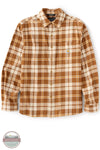 Carhartt 107010-brn Rugged Flex Relaxed Fit Midweight Flannel Long-Sleeve Plaid Shirt