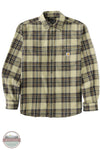 Carhartt 107010-GR9 Rugged Flex Relaxed Fit Midweight Flannel Long-Sleeve Plaid Shirt