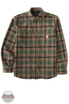 Carhartt 107010-GS8 Rugged Flex Relaxed Fit Midweight Flannel Long-Sleeve Plaid Shirt