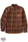 Carhartt 107010-RDK Rugged Flex Relaxed Fit Midweight Flannel Long-Sleeve Plaid Shirt