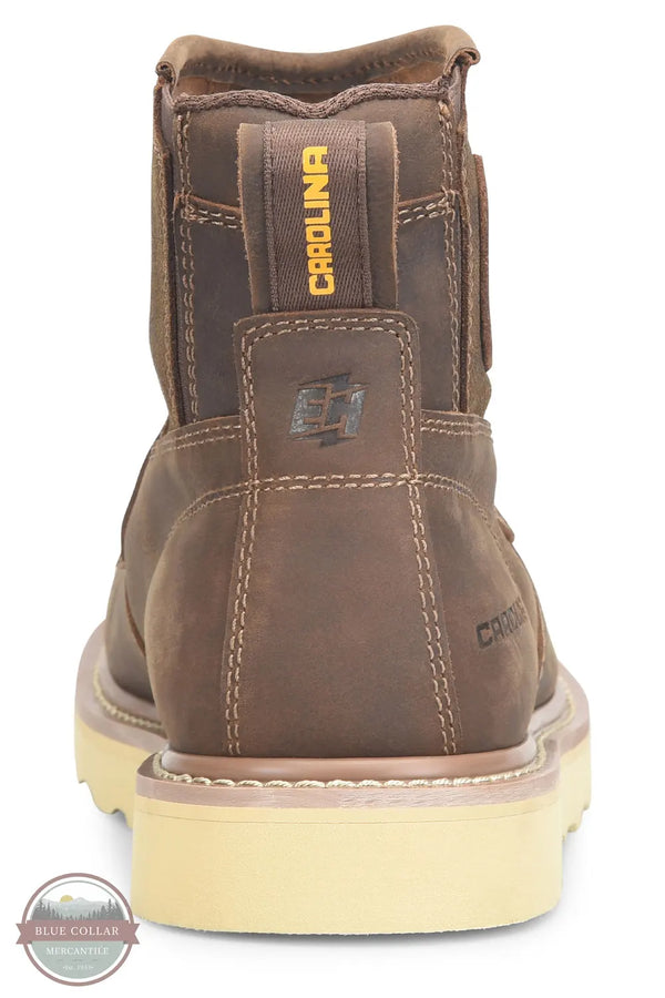 Carolina CA7046 Flatiron 6 Inch EZ-ON Moc Toe Wedge Sole heel view