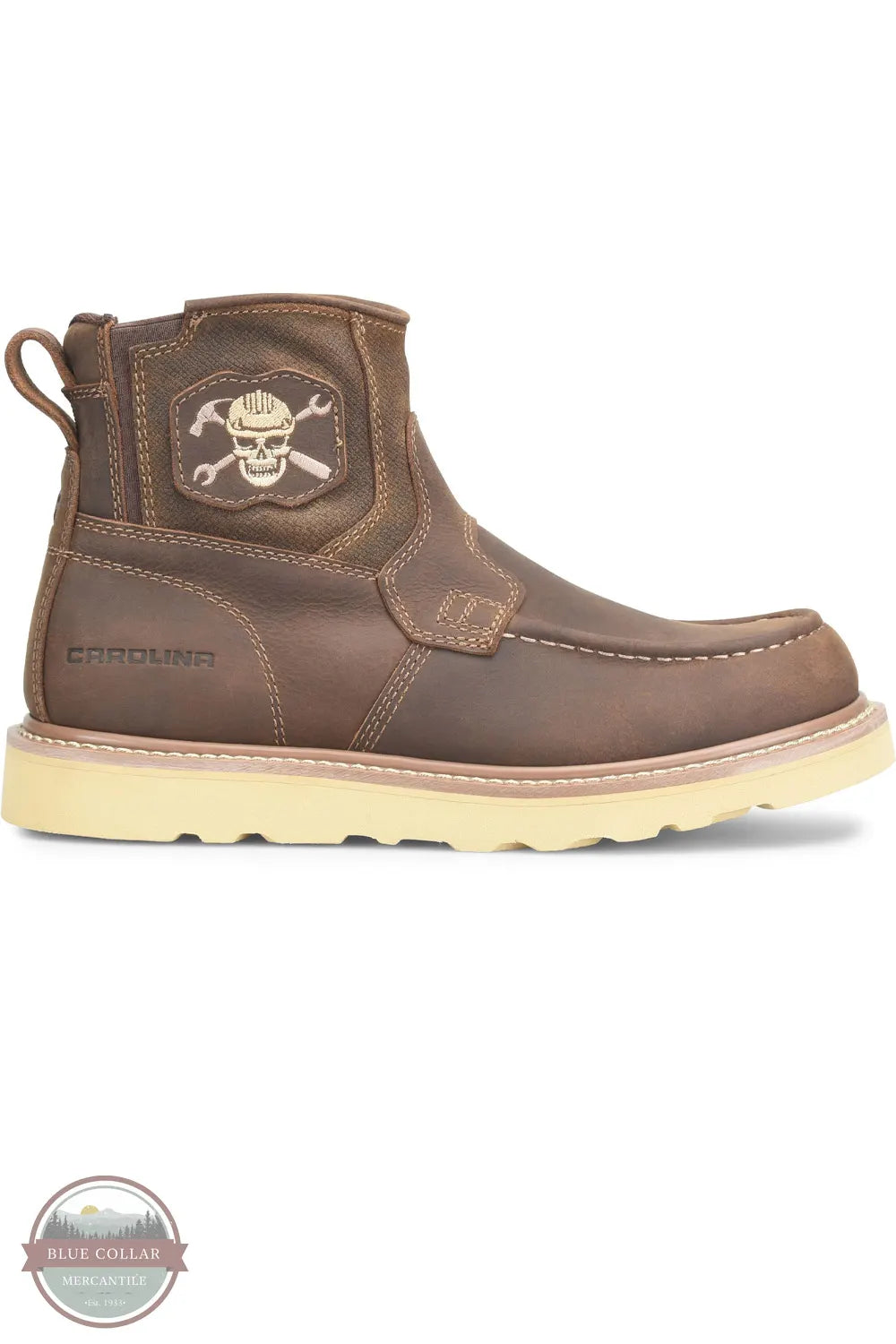 Carolina CA7046 Flatiron 6 Inch EZ-ON Moc Toe Wedge Sole side view