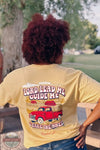 Kerusso CGA5028 Cherished Girl Women's Lead Me Truck T-Shirt lifestyle image on woman in the park